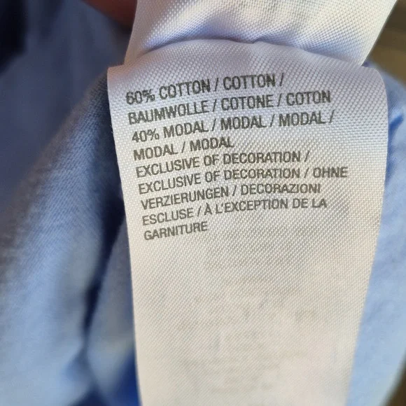 2 Logo Tops, Blue & Orange Embroidered Blouses With Pockets L - Picture 7 of 8